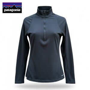 Patagonia Black Capilene2 Light Silkweight Zip-Neck Baselayer L/S Top‎ | Size XS